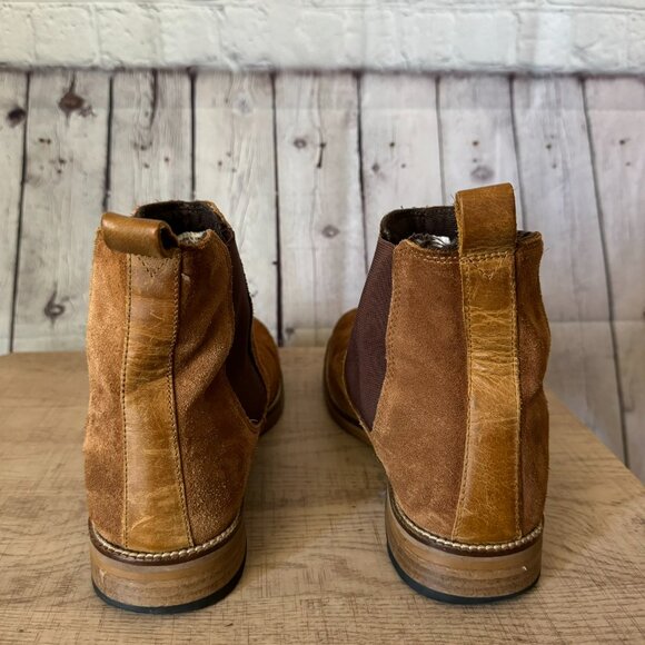 Crēvo Denham Chestnut Suede Chelsea Boots Size 8.5 - Picture 4 of 4